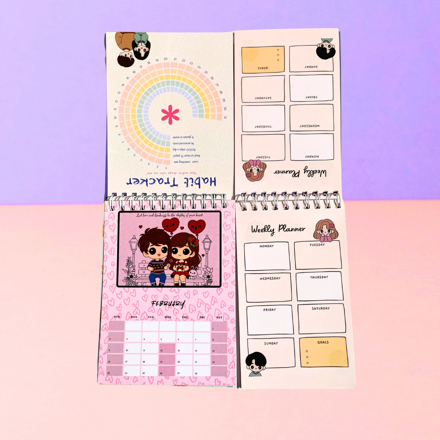 2025 Pink Planner Calendar – Pretty & Productive!